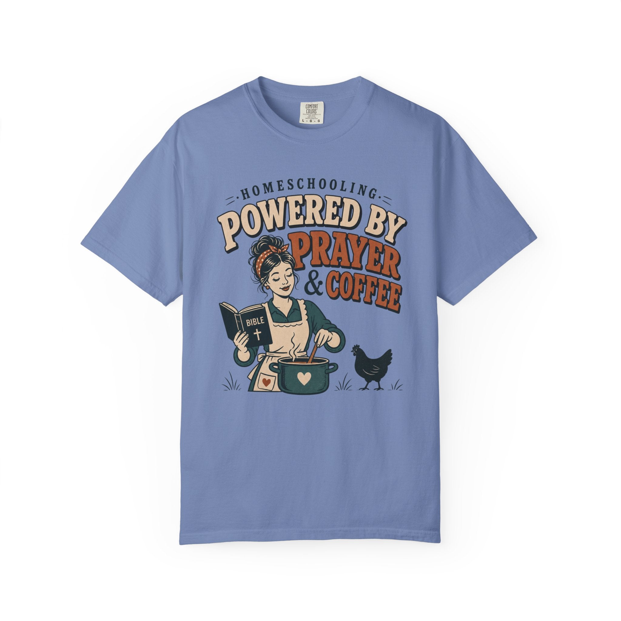 Homeschooling Powered by Prayer and Coffee T-Shirt