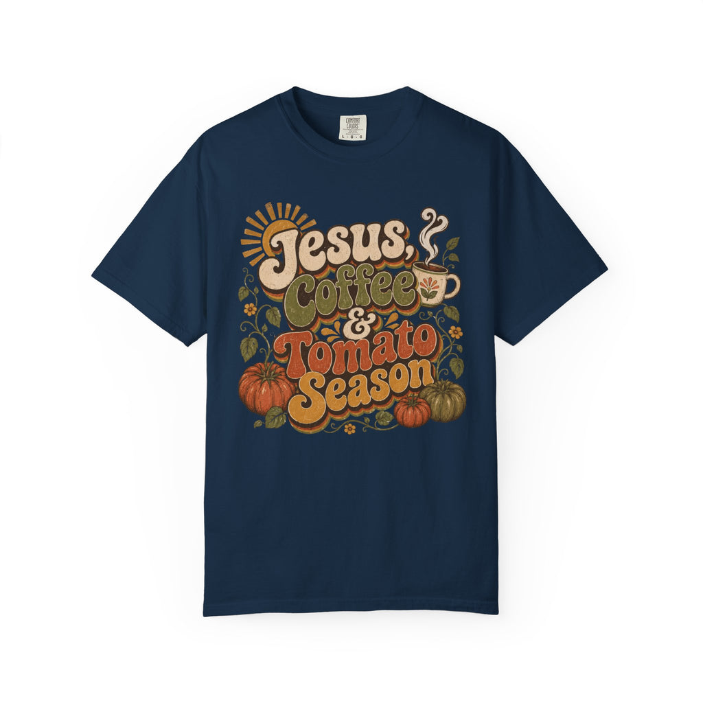 Jesus Coffee & Tomato Season T-shirt