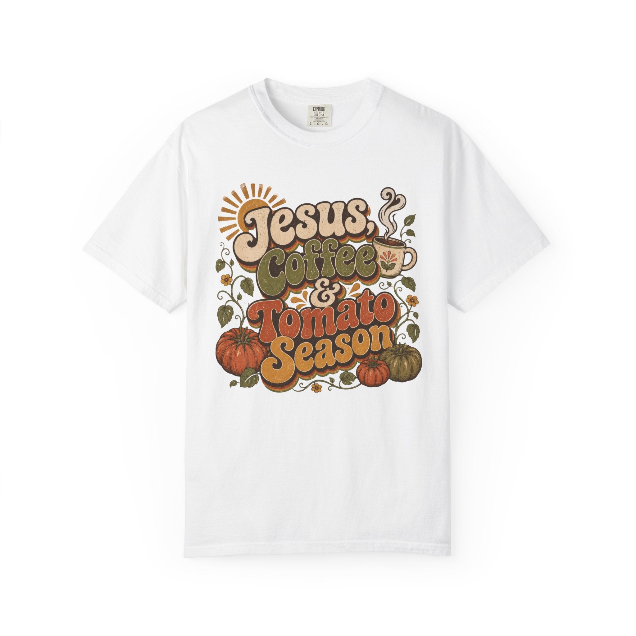 Jesus Coffee & Tomato Season T-shirt