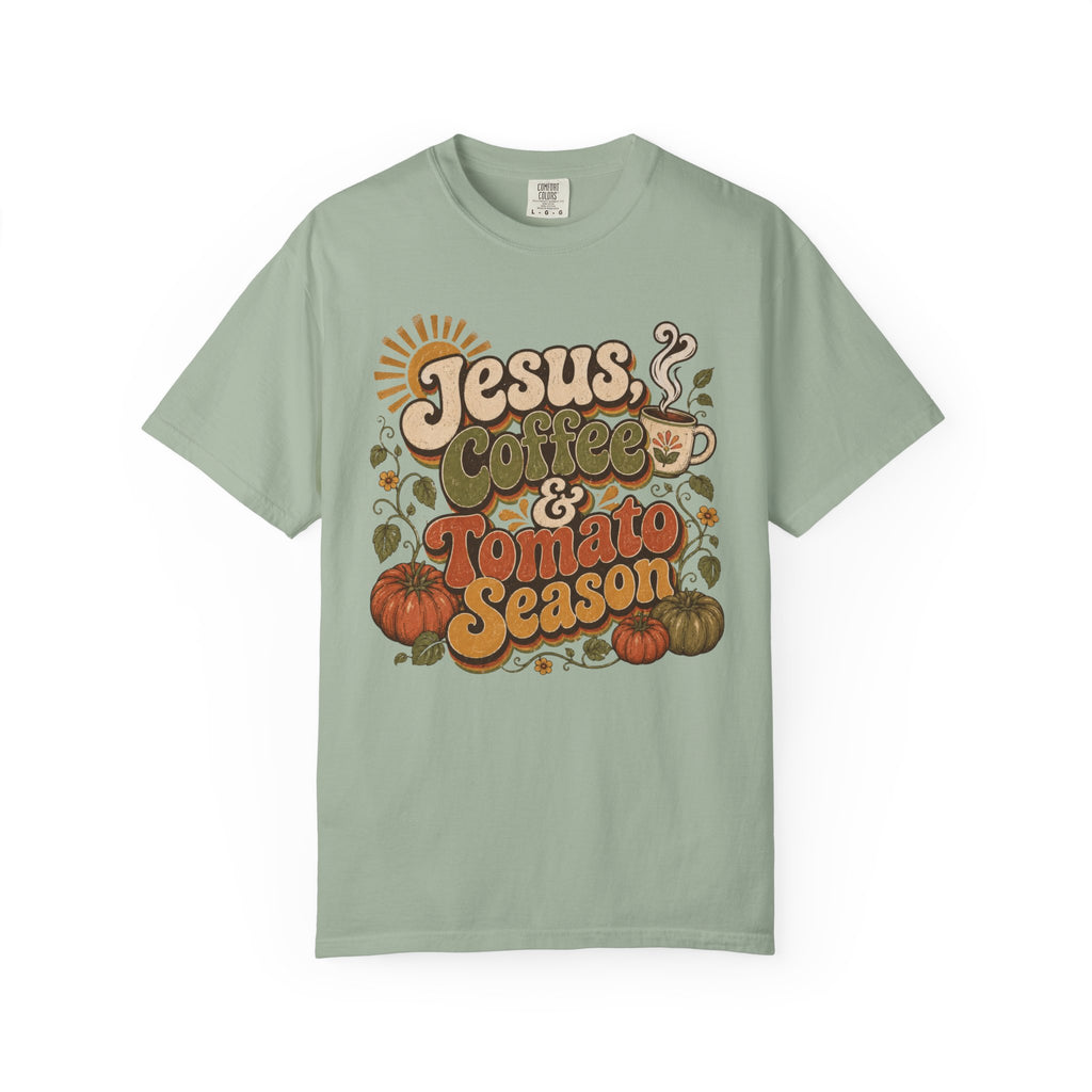 Jesus Coffee & Tomato Season T-shirt