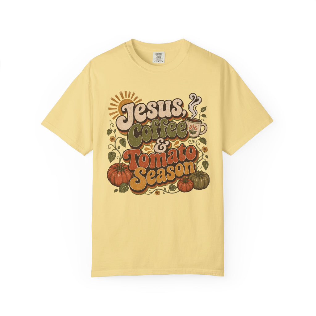 Jesus Coffee & Tomato Season T-shirt