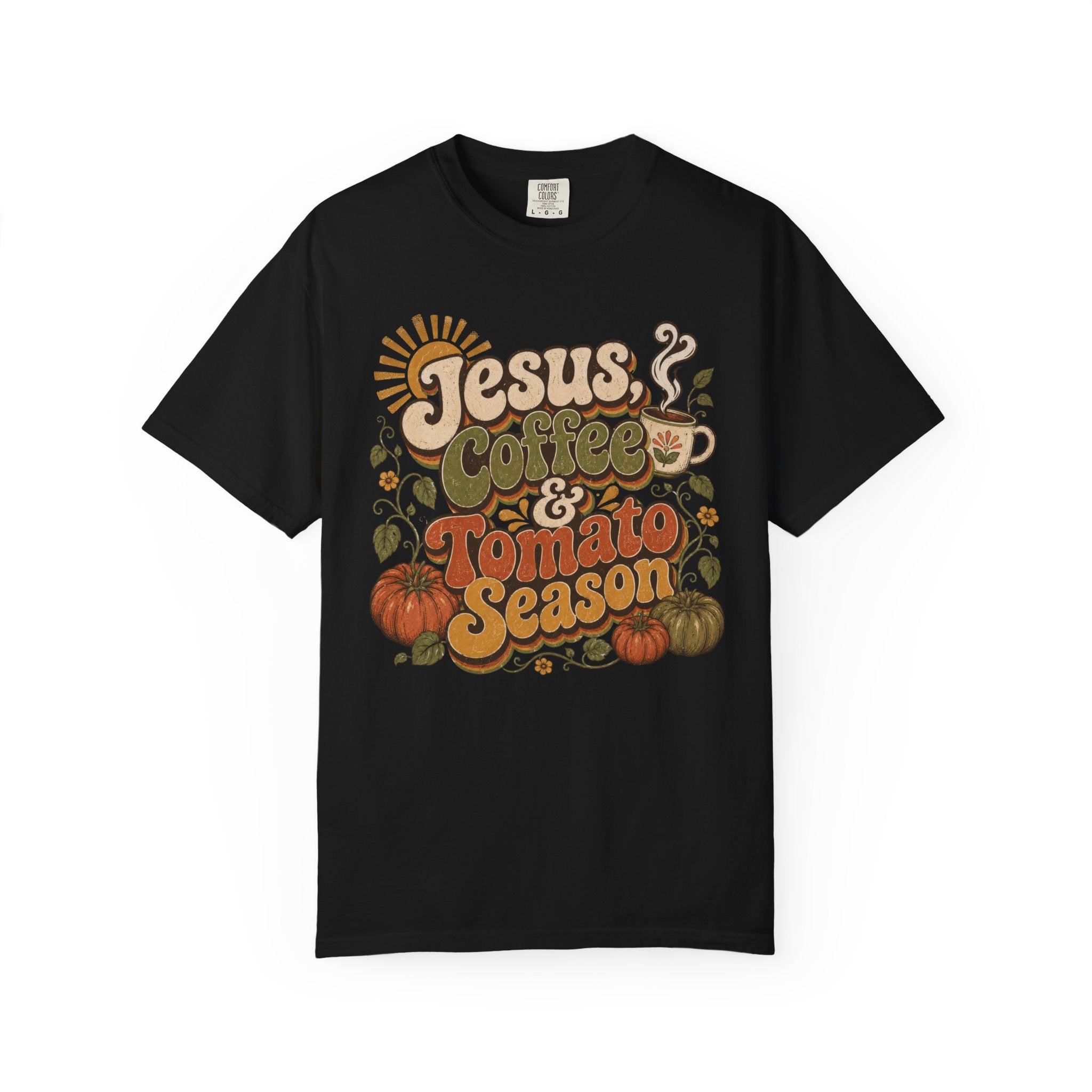 Jesus Coffee & Tomato Season T-shirt
