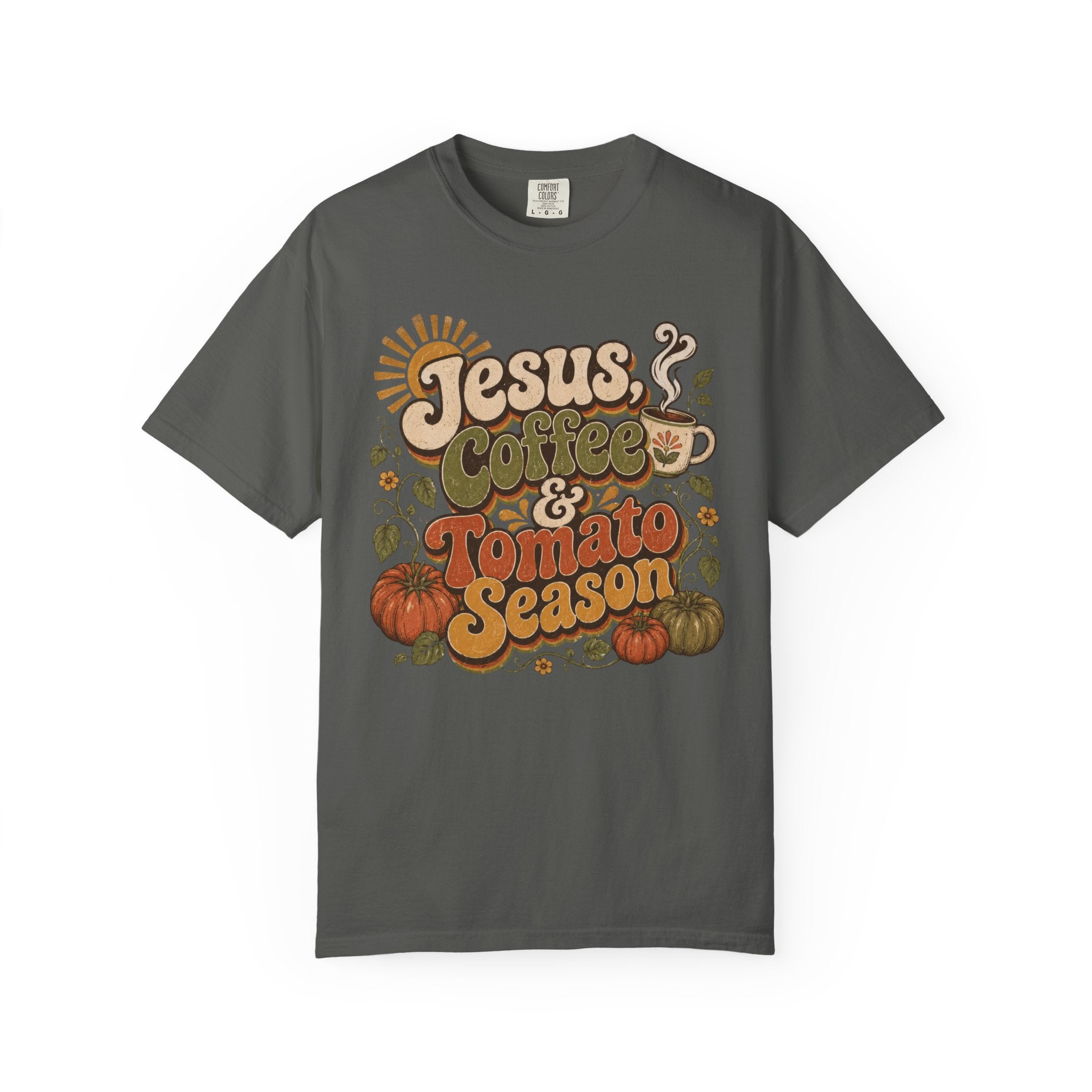 Jesus Coffee & Tomato Season T-shirt