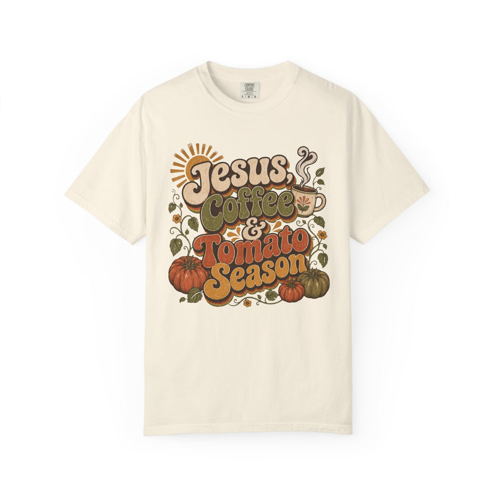 Jesus Coffee & Tomato Season T-shirt