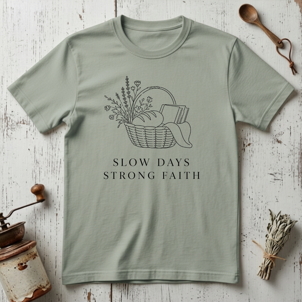 Slow Days Strong Faith T-shirt