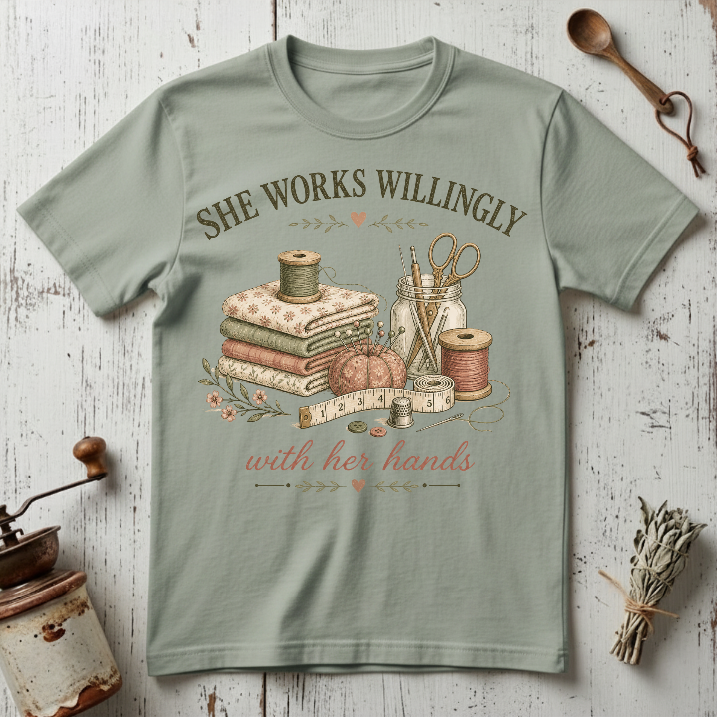 She Works Willingly T-shirt
