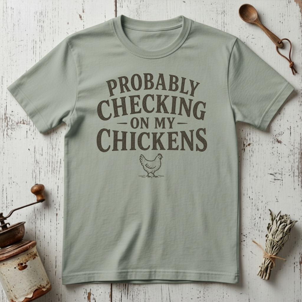 Checking Chickens T-shirt