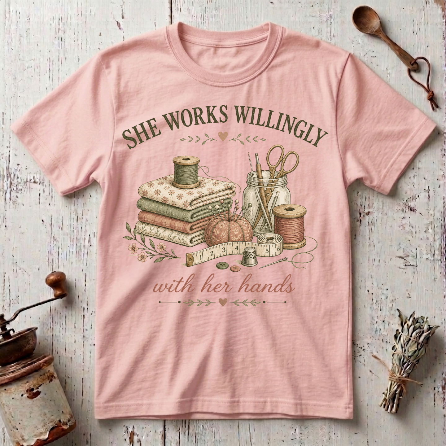 She Works Willingly T-shirt