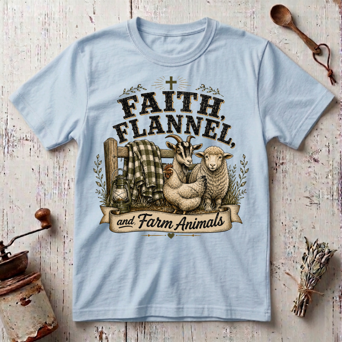 Faith and Flannel T-Shirt