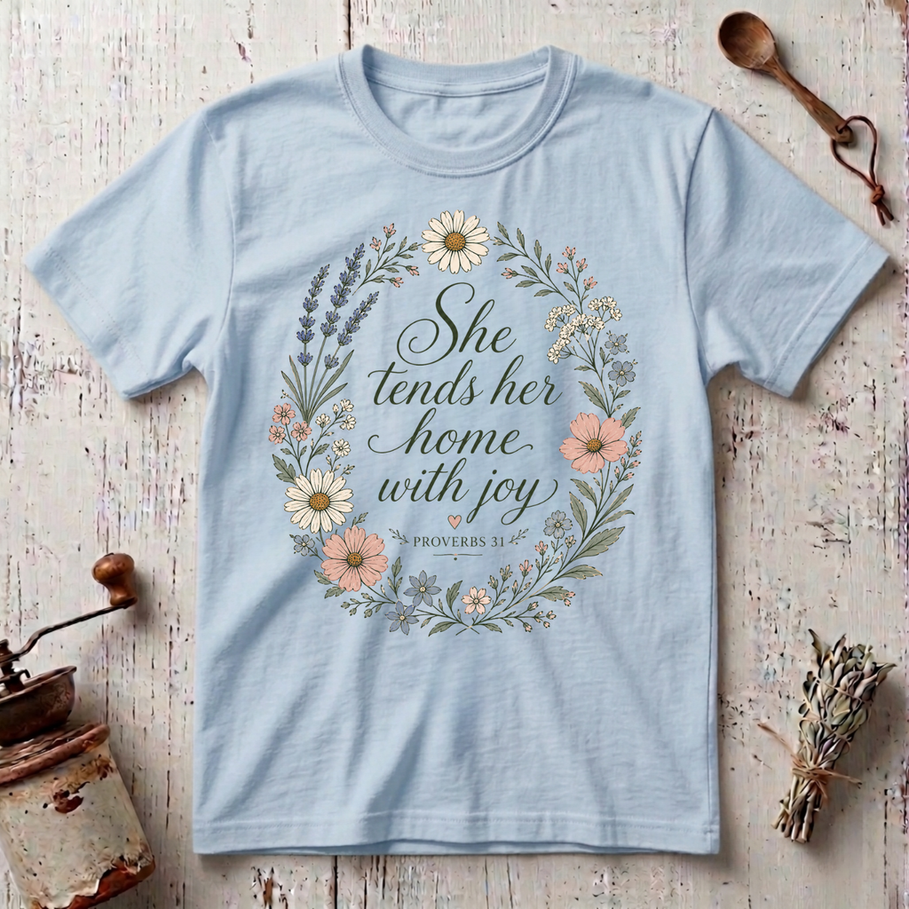 Tends Her Home T-shirt