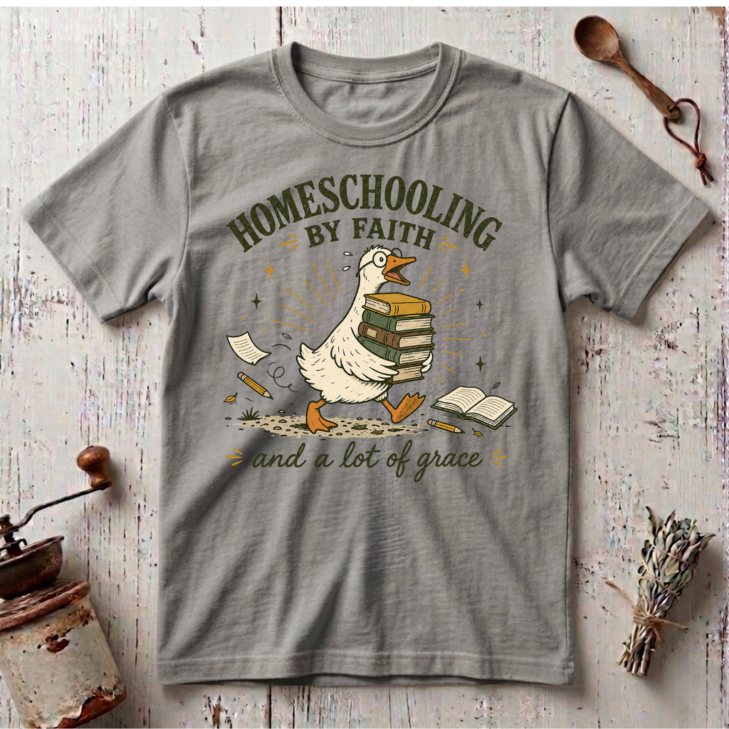 Homeschooling by Faith T-shirt