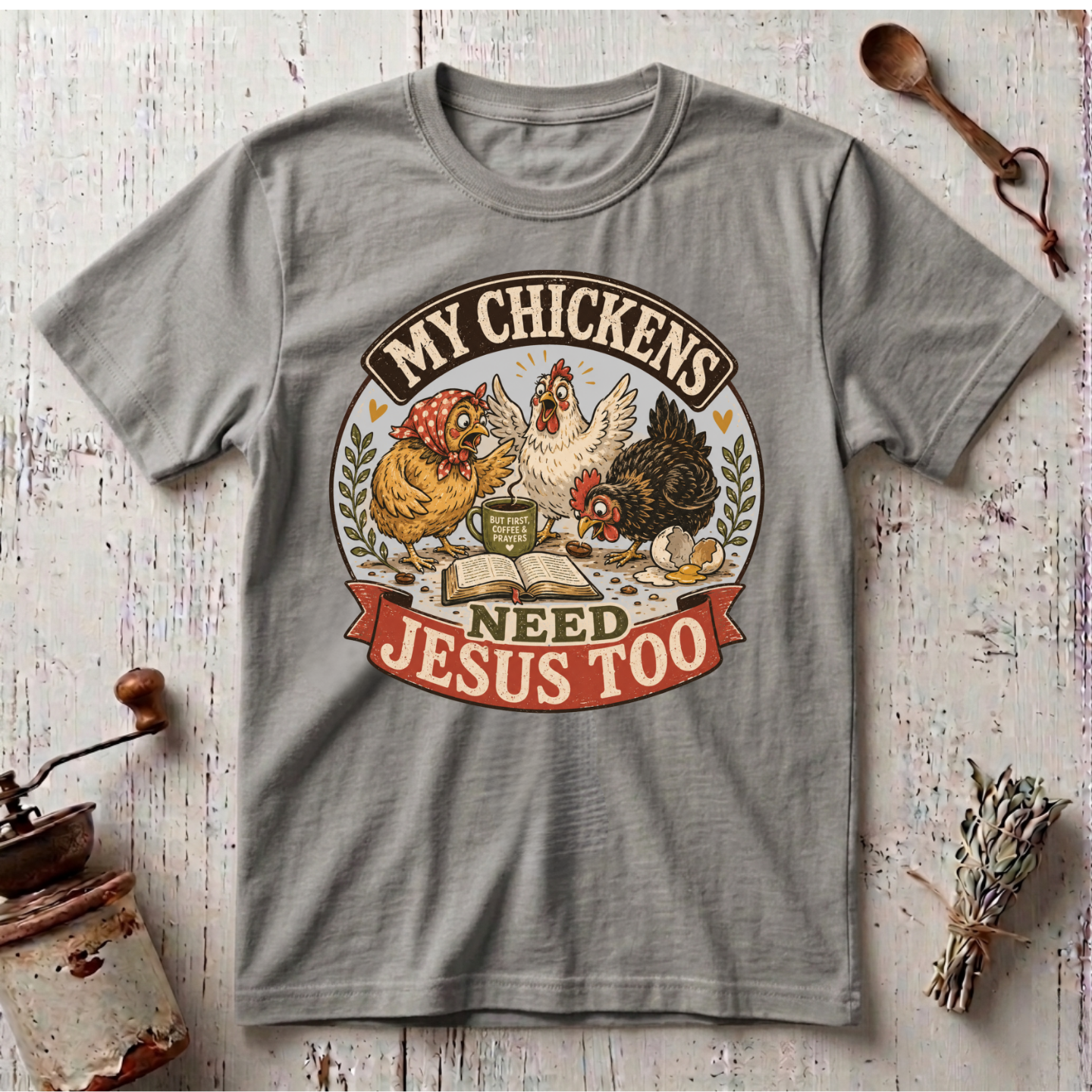 Chickens Jesus T-Shirt
