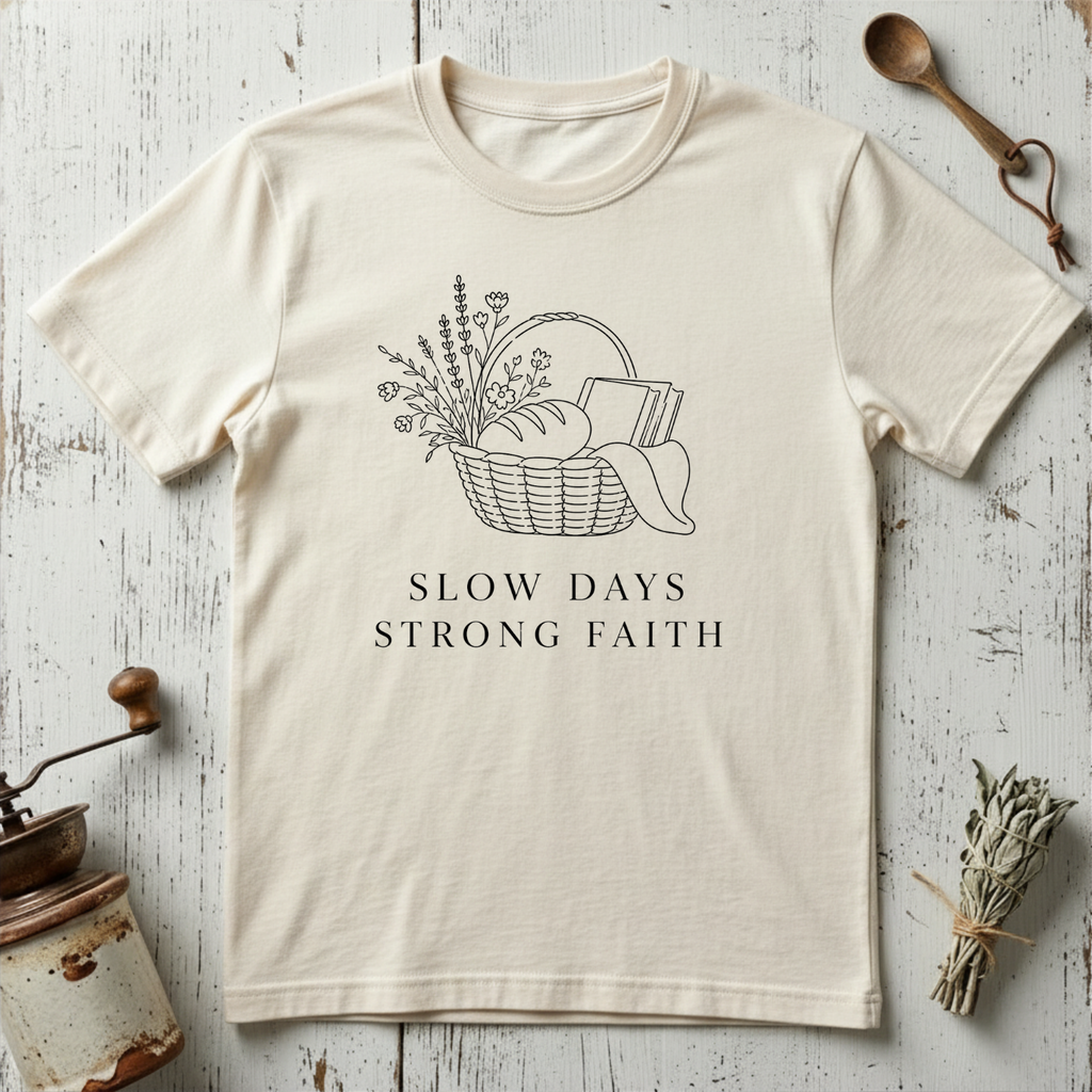 Slow Days Strong Faith T-shirt