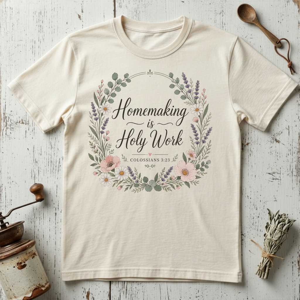 Homemaking is Holy Work T-Shirt