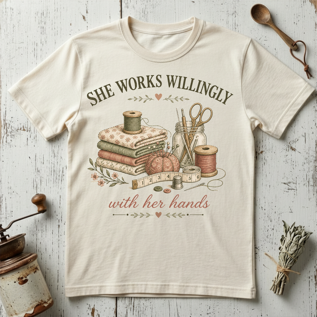She Works Willingly T-shirt