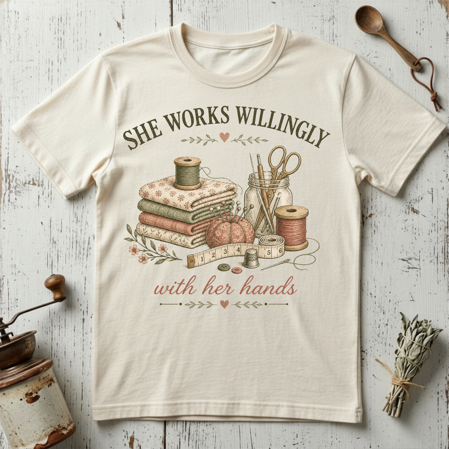She Works Willingly T-shirt