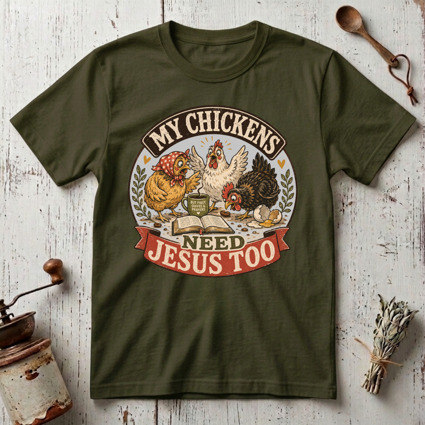Chickens Jesus T-Shirt