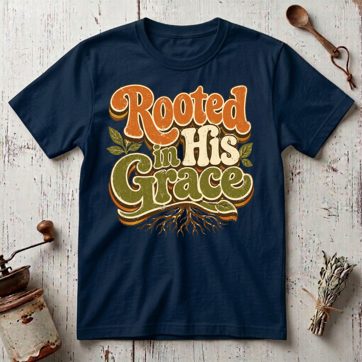 Rooted in His Grace T-shirt