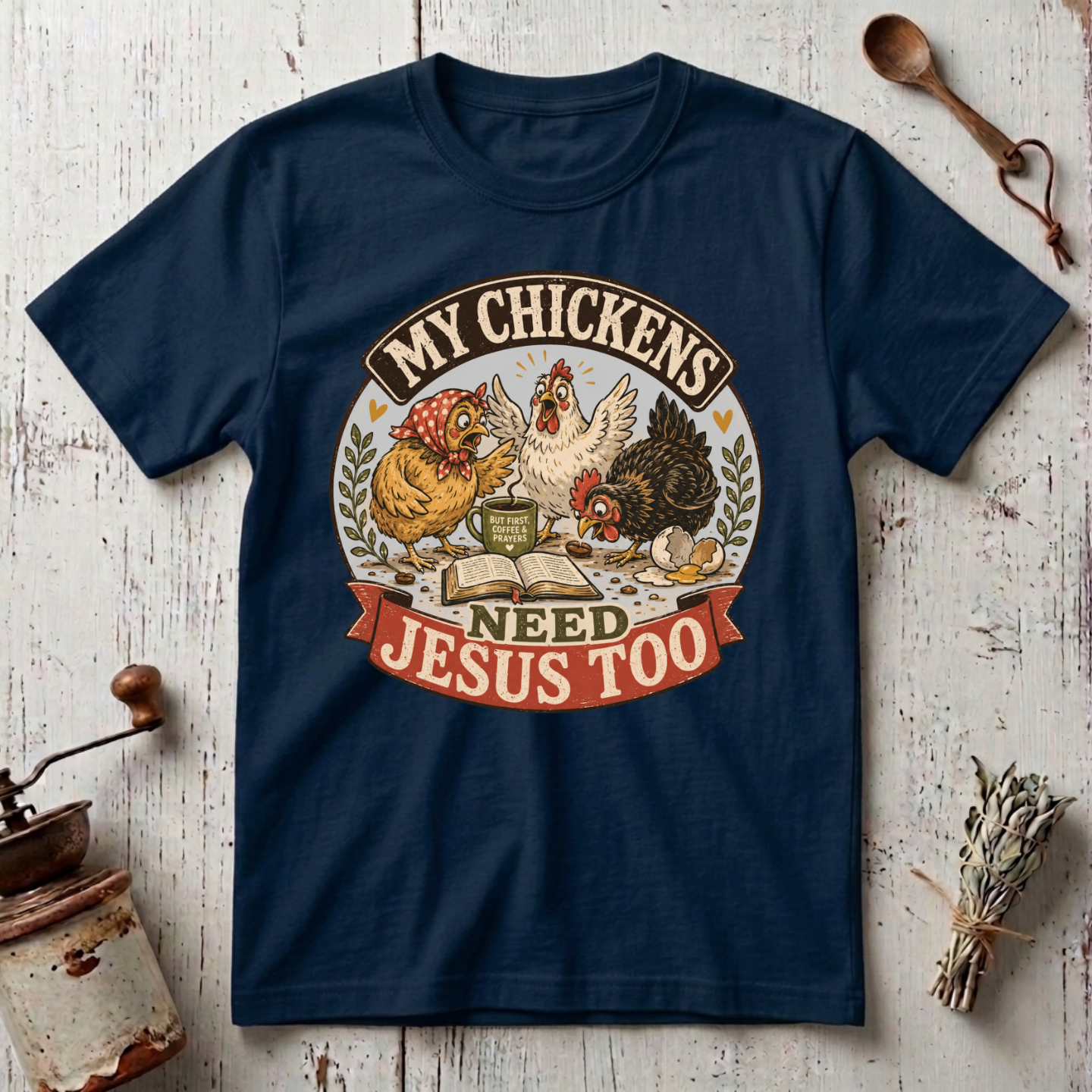 Chickens Jesus T-Shirt