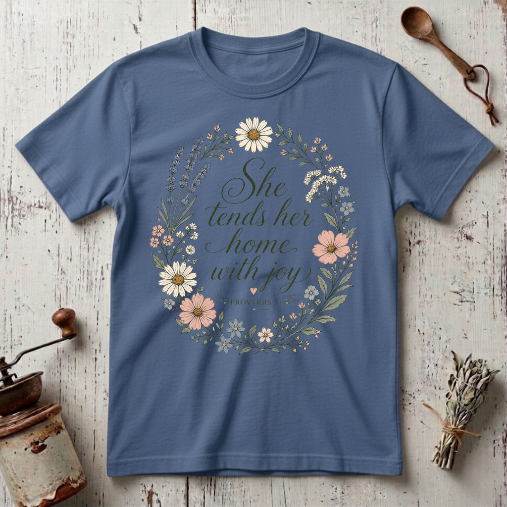 Tends Her Home T-shirt