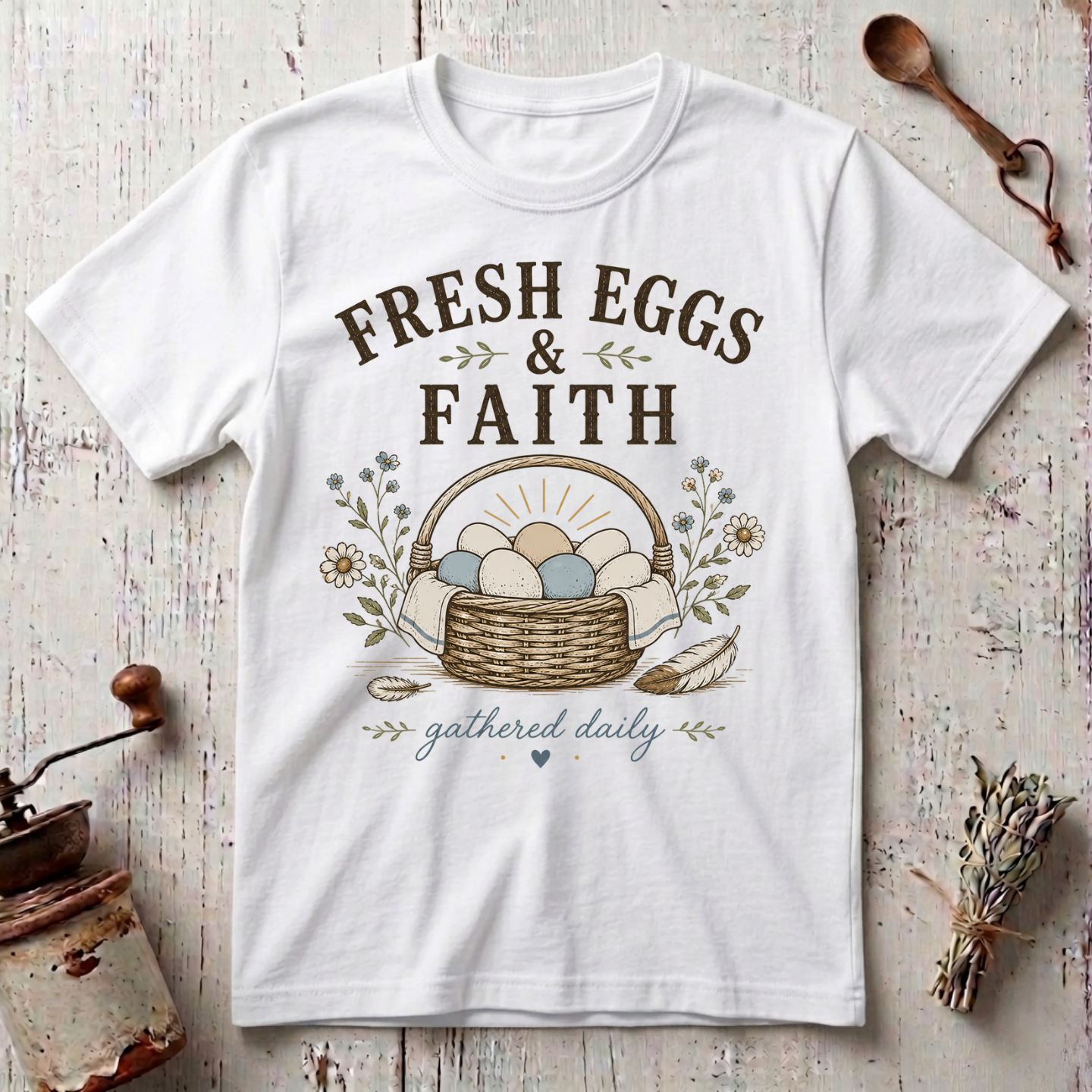 Fresh Eggs & Faith T-Shirt
