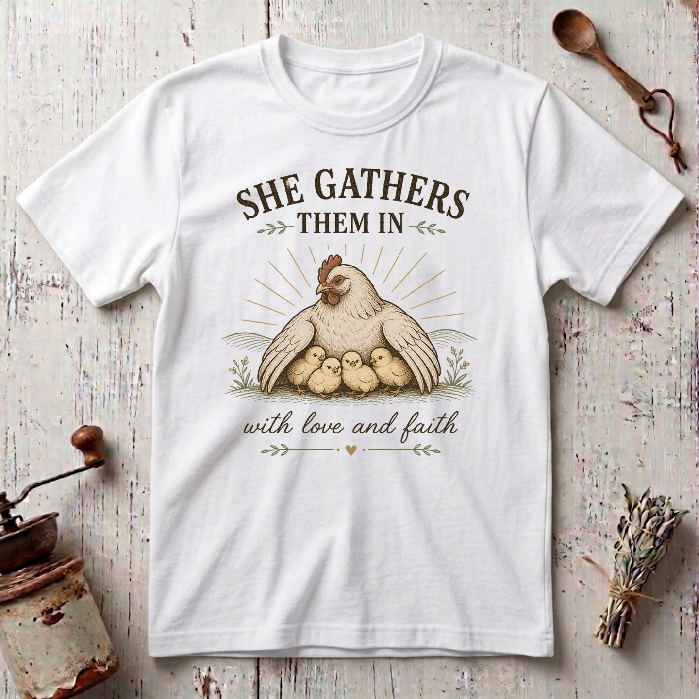 She Gathers them In T-shirt