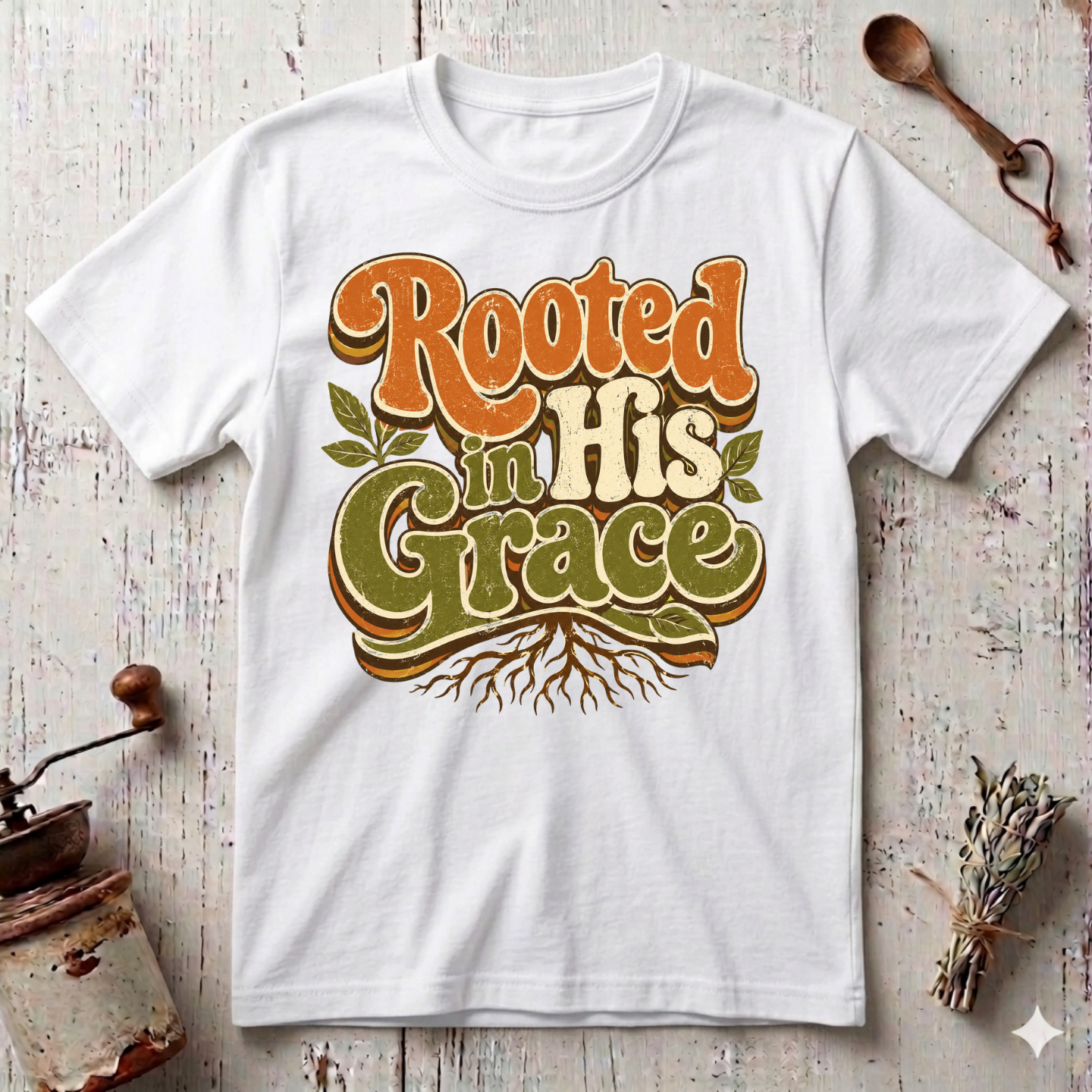 Rooted in His Grace T-shirt